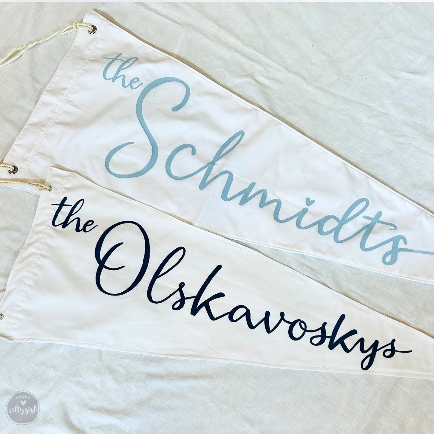 Personalized Wedding Pennant Flag – Large Custom Banner for Wedding Decor