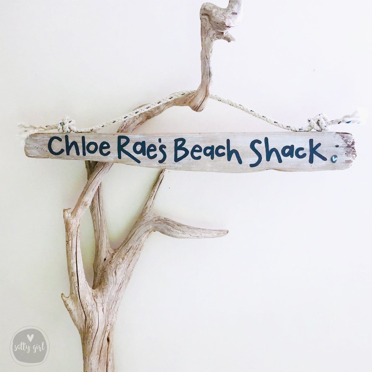 Driftwood Curvy Branch for Coastal Wall Decor