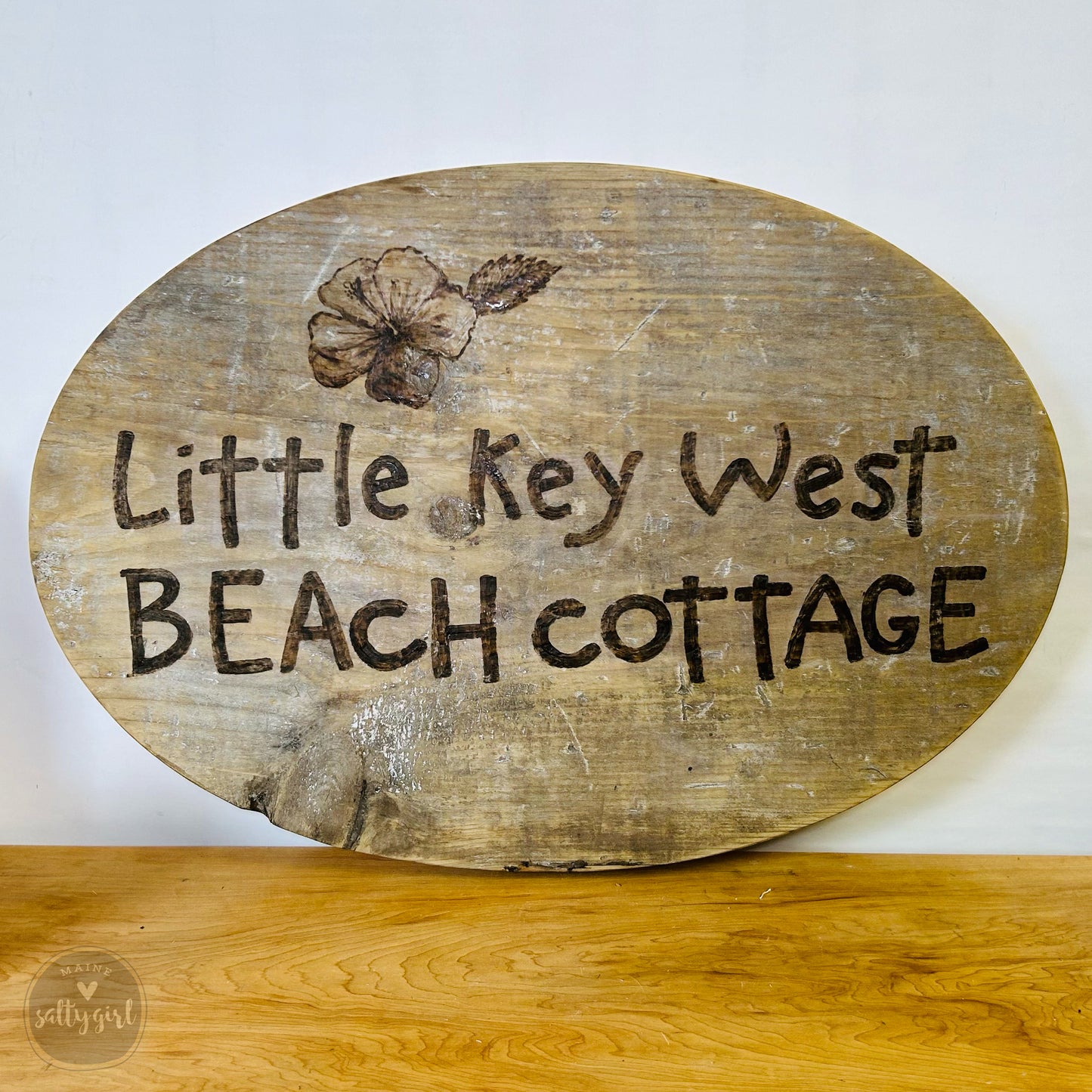 Wood Burned Custom Driftwood Sign