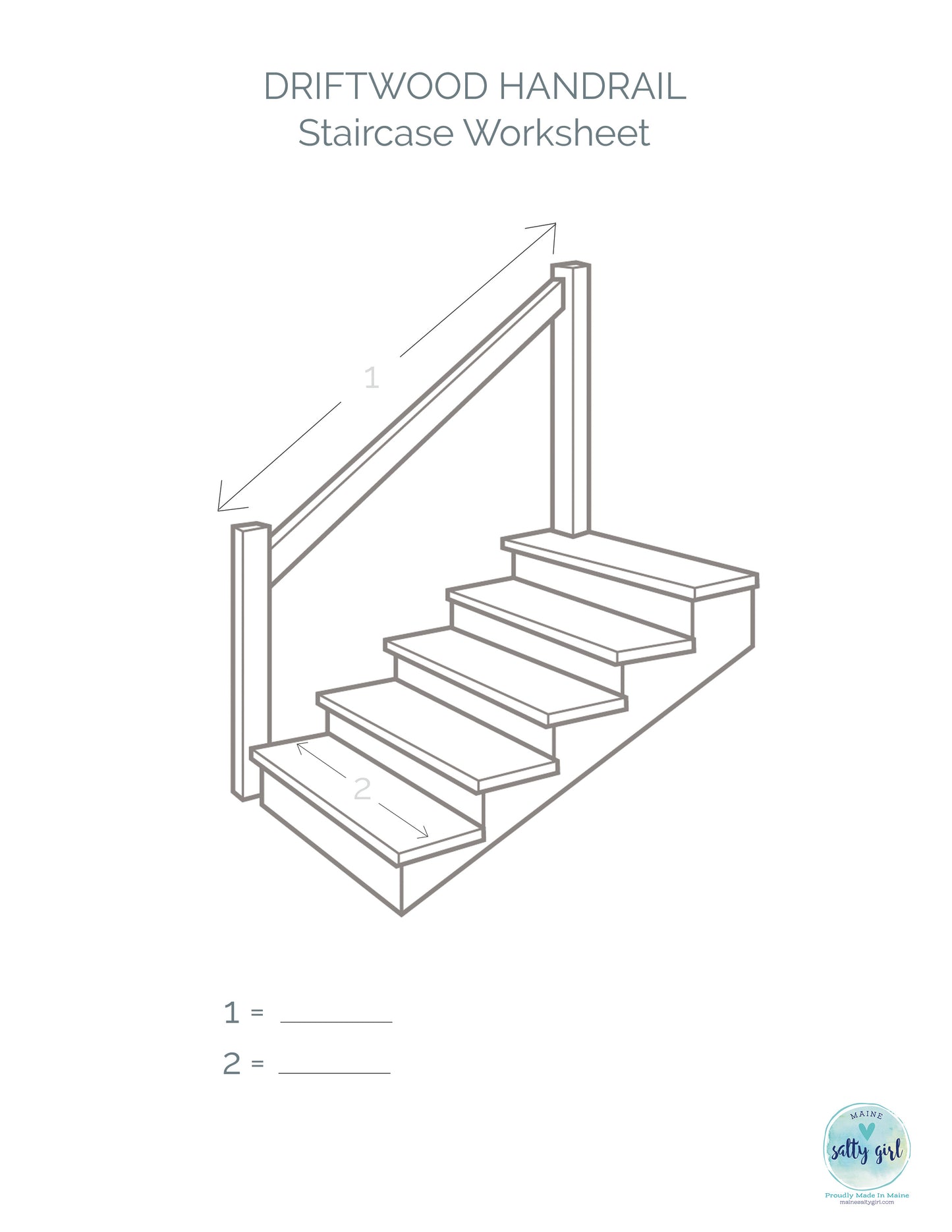 Driftwood Handrail 8-13 FT Stair Rail