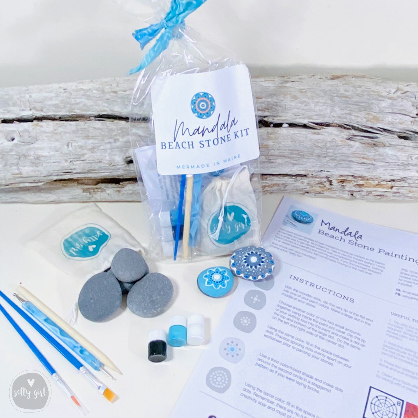 DIY Mandala Beach Stone Painting Kit