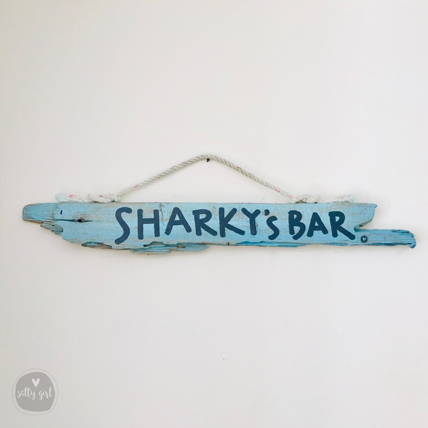 Custom Outdoor Driftwood Sign - Personalized Wooden House Sign with Rope Hanger - Summer Cottage Sign