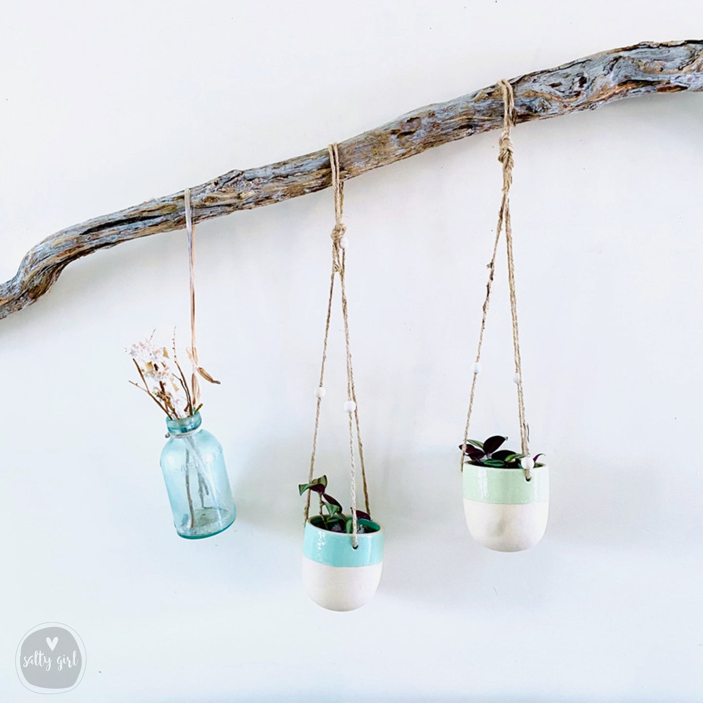 Driftwood Curvy Branch for Coastal Wall Decor