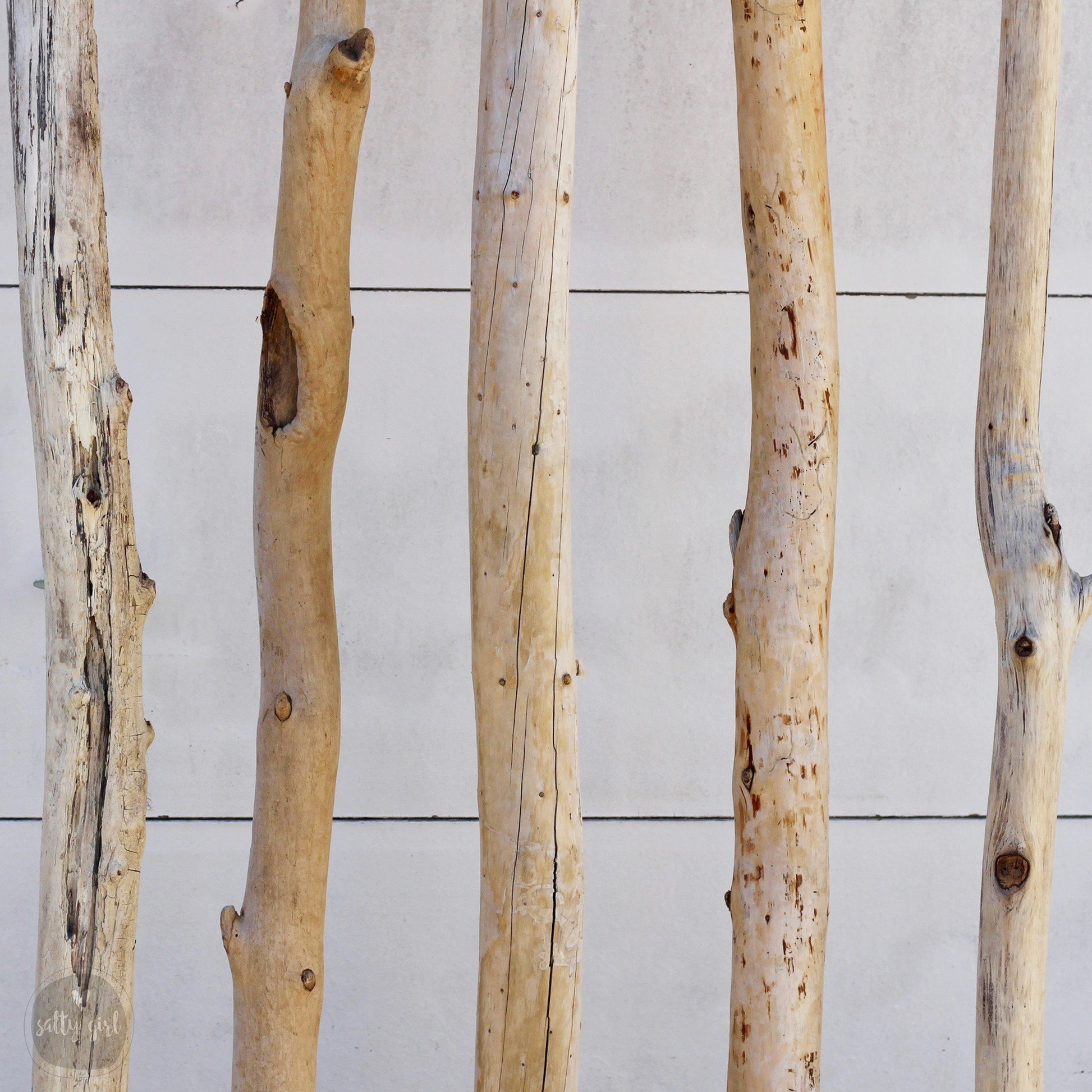 Driftwood handrail pieces