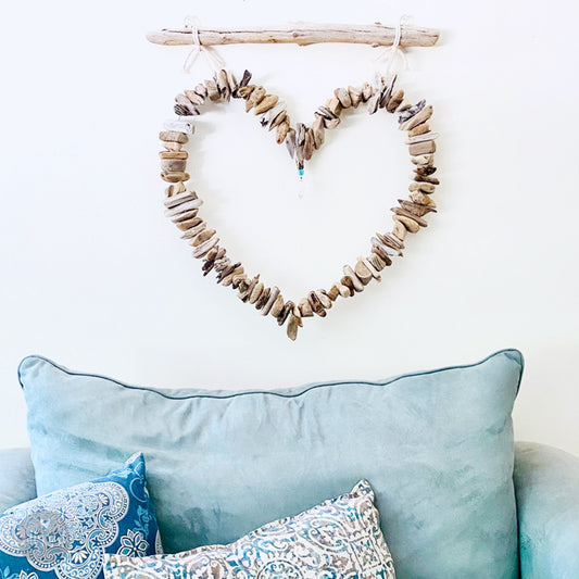Driftwood Heart Wall Hanging - 4 Sizes 18-42"