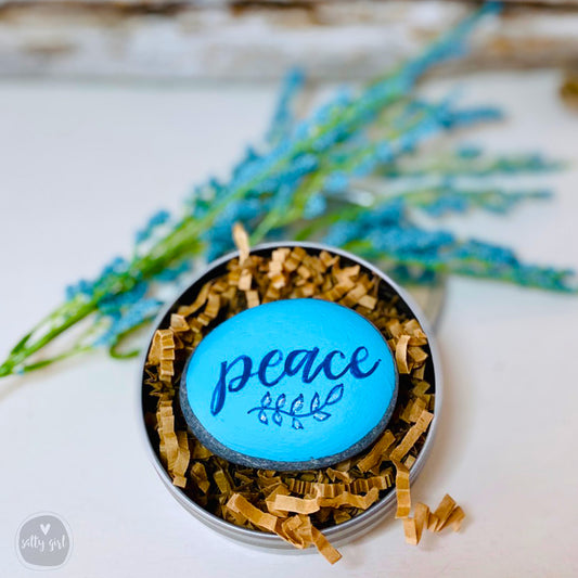 Peace Stone - Hand-Painted Maine Beach Stone