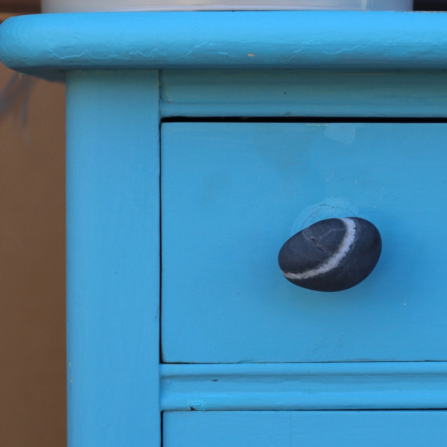 Lucky Wish stone cabinet knobs from Maine