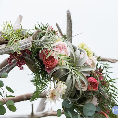 Driftwood Wedding Arch | Arbor -Wedding Chuppah - Beach Wedding - Wedding Ceremony Arbor - Gazebo - Wedding Canopy