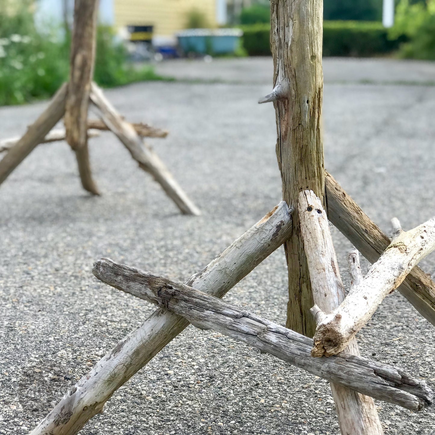 Wedding Arch made from Maine Driftwood - Curved Self-Standing Design - Delivery to ME, NH, MA