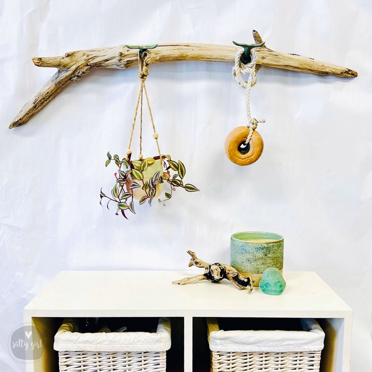 Driftwood Whale Tail Towel Rack 2-4 FT