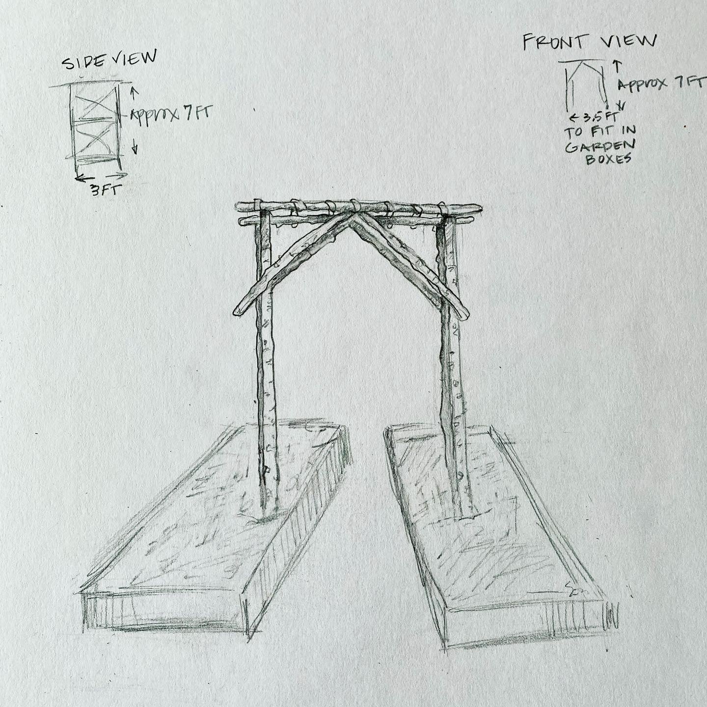 Custom Garden Arbor