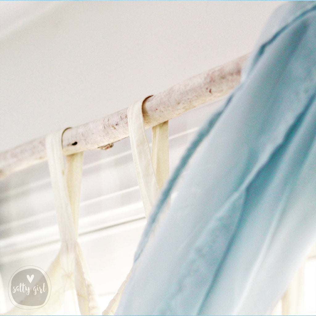 Extra Long Curtain Rods (9-12 FT) – Handcrafted Driftwood Rods for Coastal Window Treatment