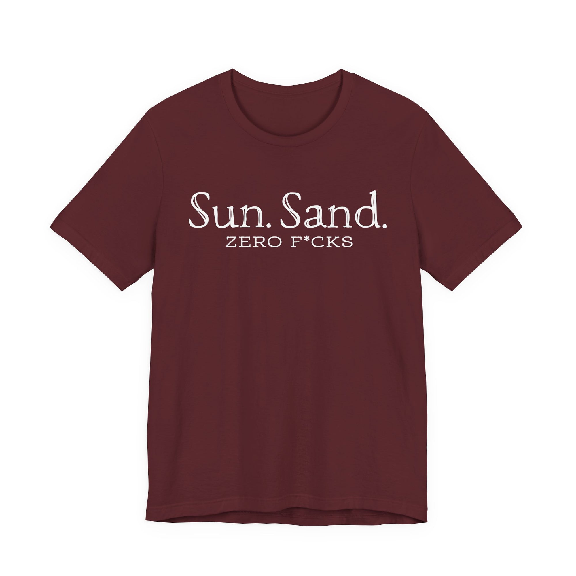 Sun Sand Zero F*cks Women’s Beach Graphic Tee – Premium Soft Cotton Relaxed Fit