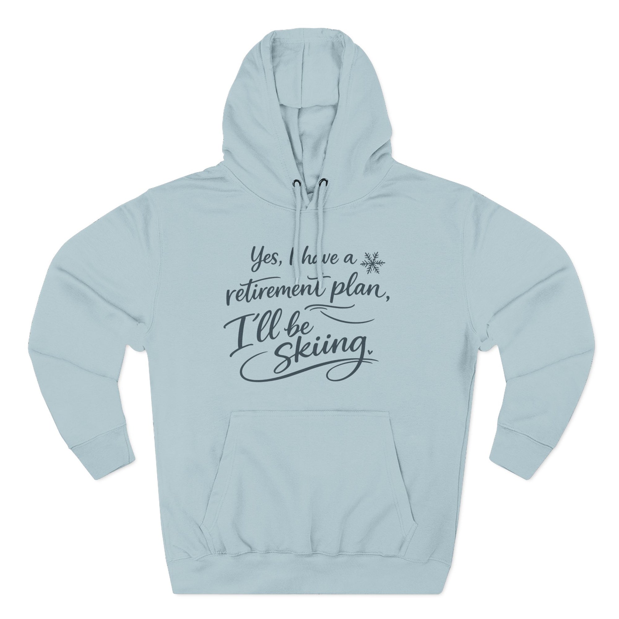 Retirement Plan Hoodie - Lightweight Cotton Hoodie With Classic Crew Neckline