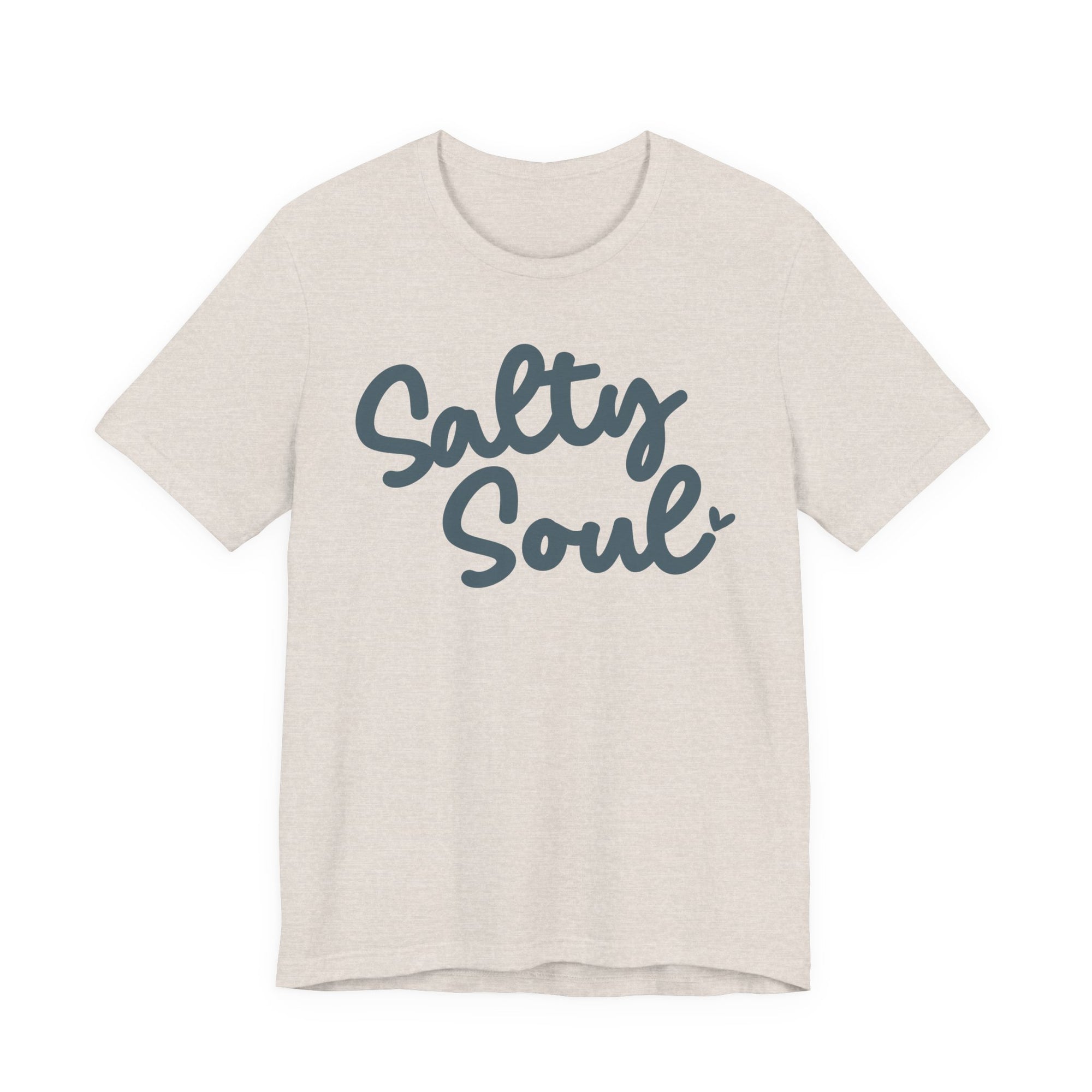 Breathable Salty Soul Cotton T Shirt – Lightweight Summer Casual Tee With Crew Neck