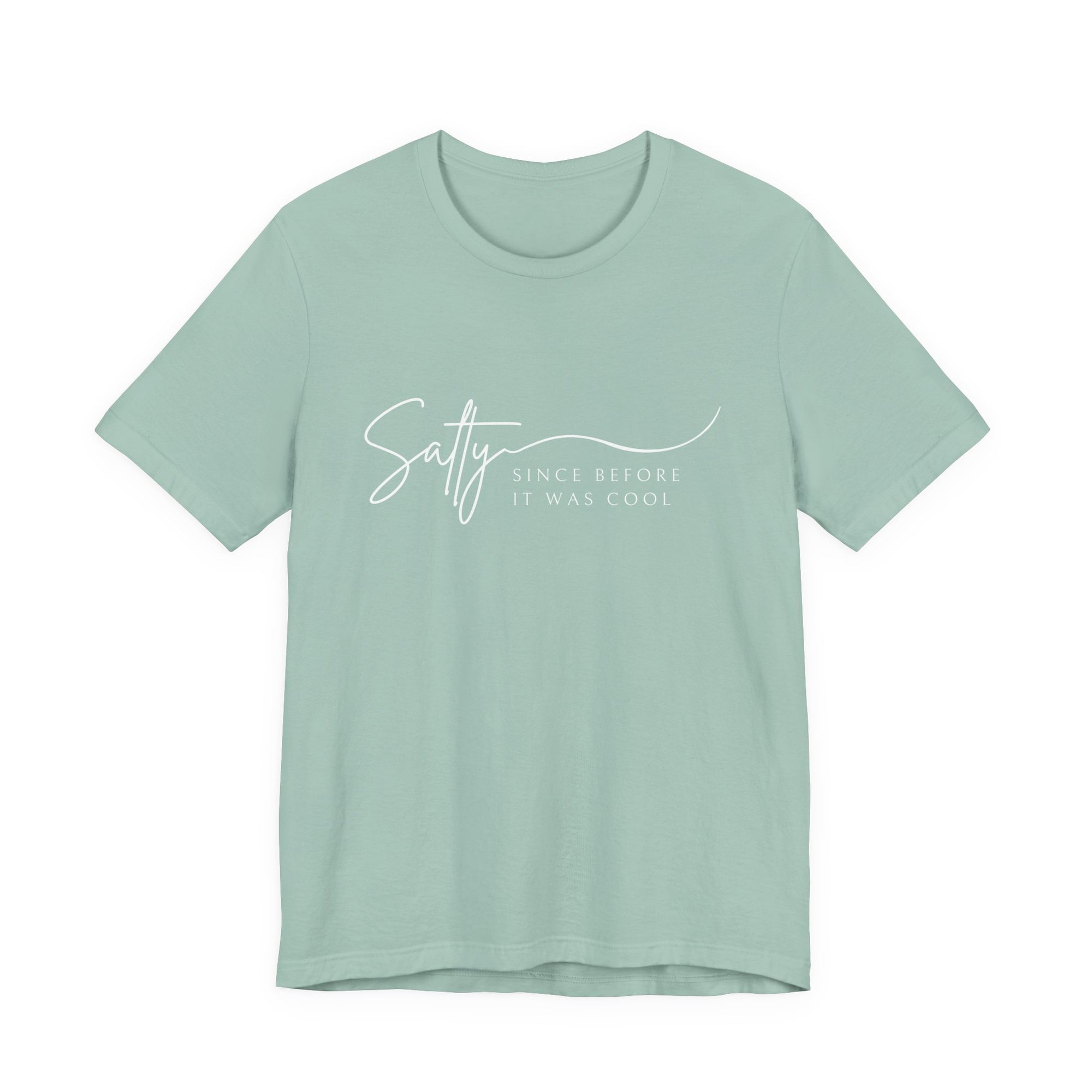 Salty Since Before It Was Cool Unisex Cotton T-Shirt – Soft Cotton Tee | Breathable Short Sleeve Shirt With Salty Coastal Vibe