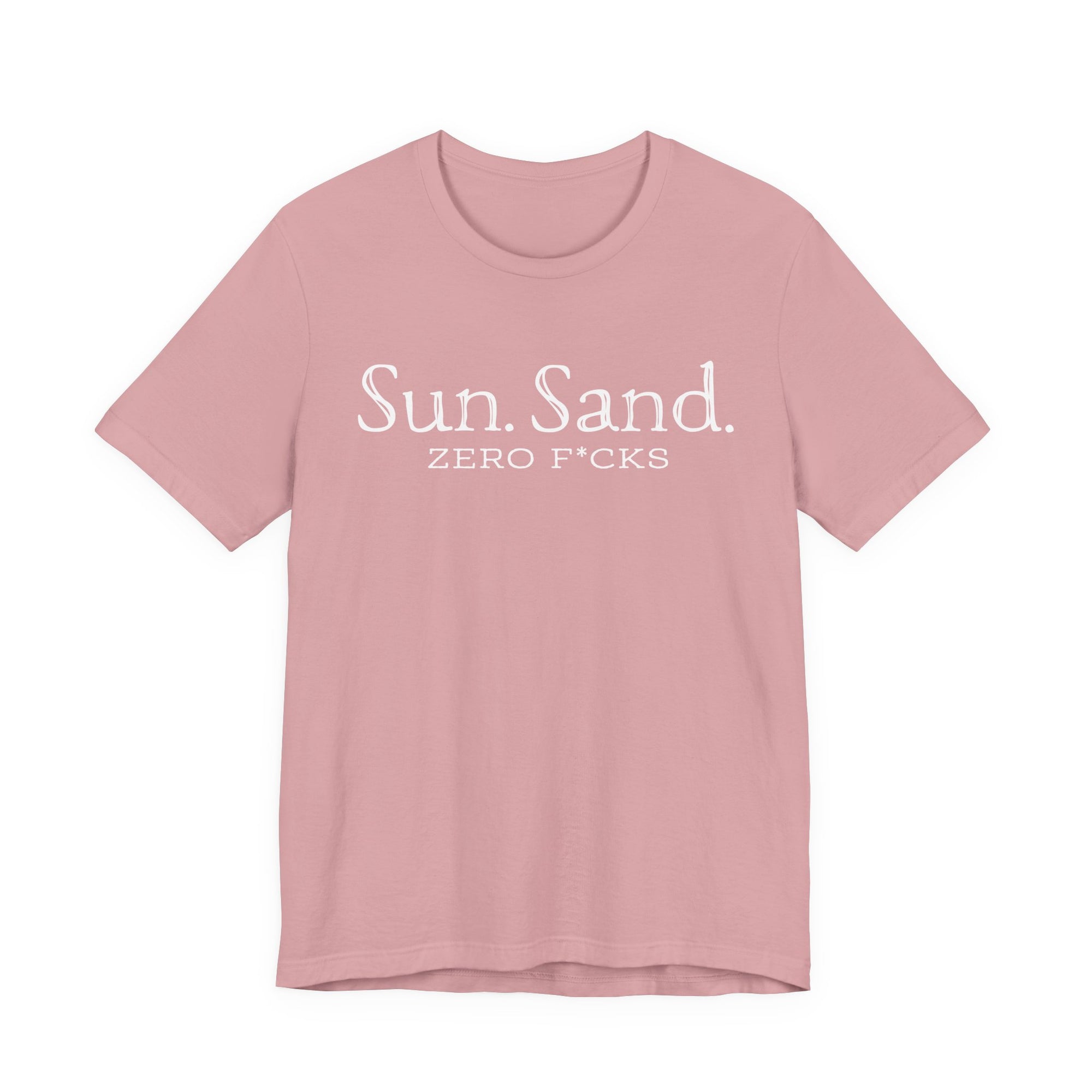 Sun Sand Zero F*cks Women’s Beach Graphic Tee – Premium Soft Cotton Relaxed Fit