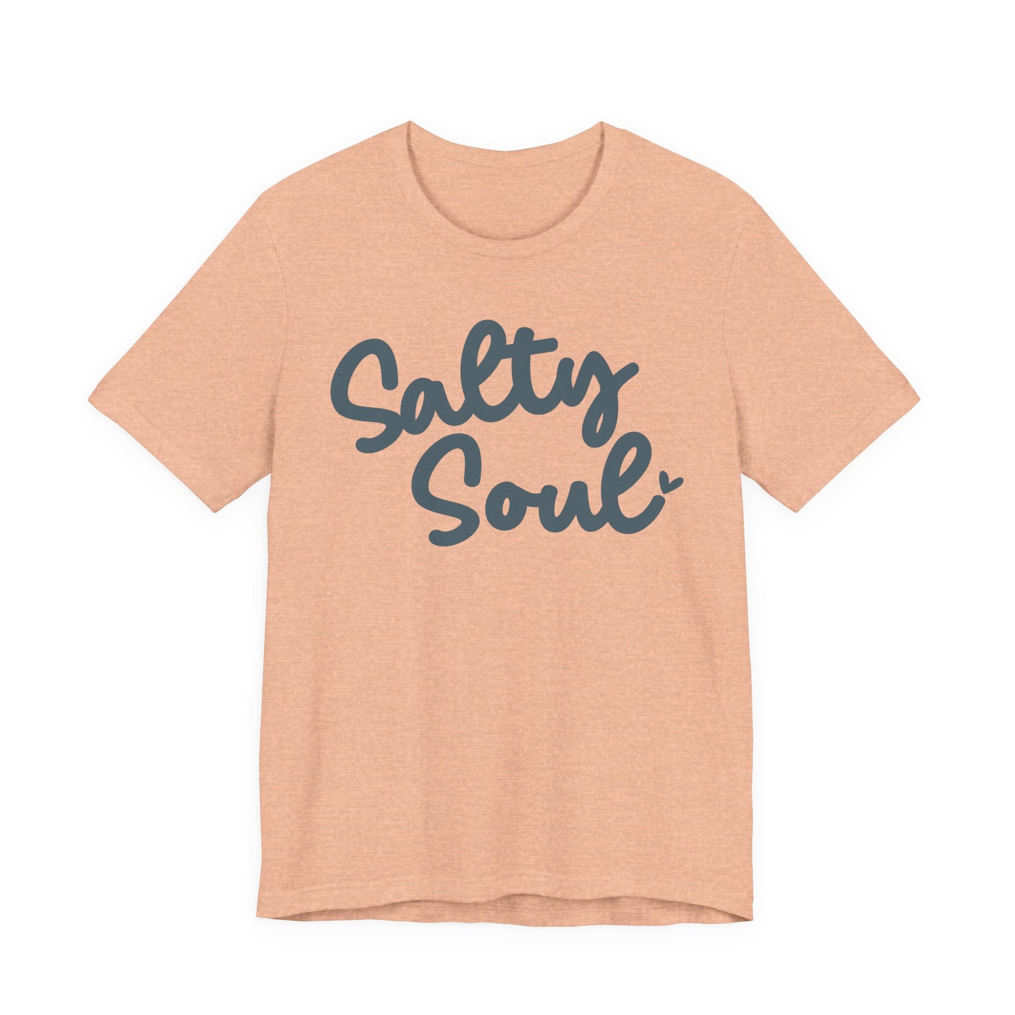 Breathable Salty Soul Cotton T Shirt – Lightweight Summer Casual Tee With Crew Neck