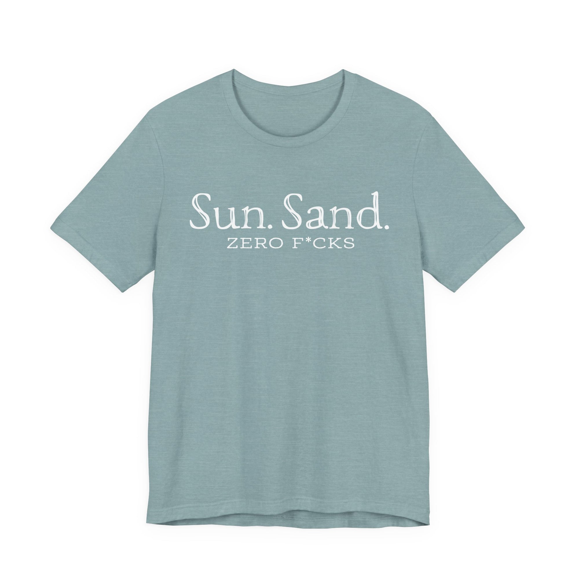 Sun Sand Zero F*cks Women’s Beach Graphic Tee – Premium Soft Cotton Relaxed Fit