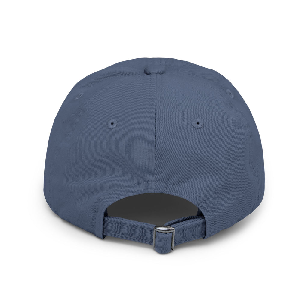Distressed Dad Hat – Coastal Style Cap With Wild & Free Embroidered
