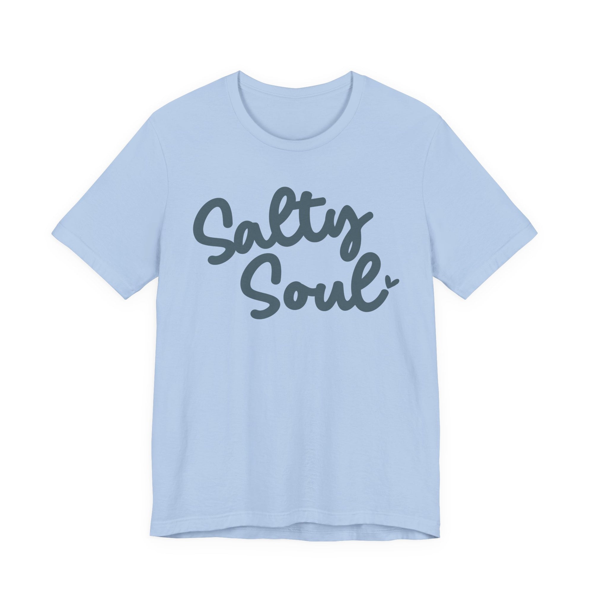 Breathable Salty Soul Cotton T Shirt – Lightweight Summer Casual Tee With Crew Neck