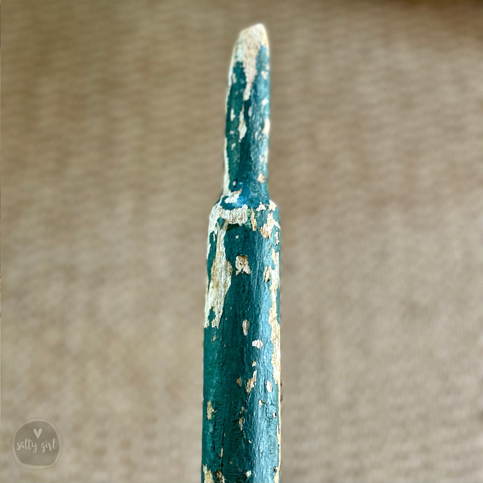 a close up of a rusted metal object