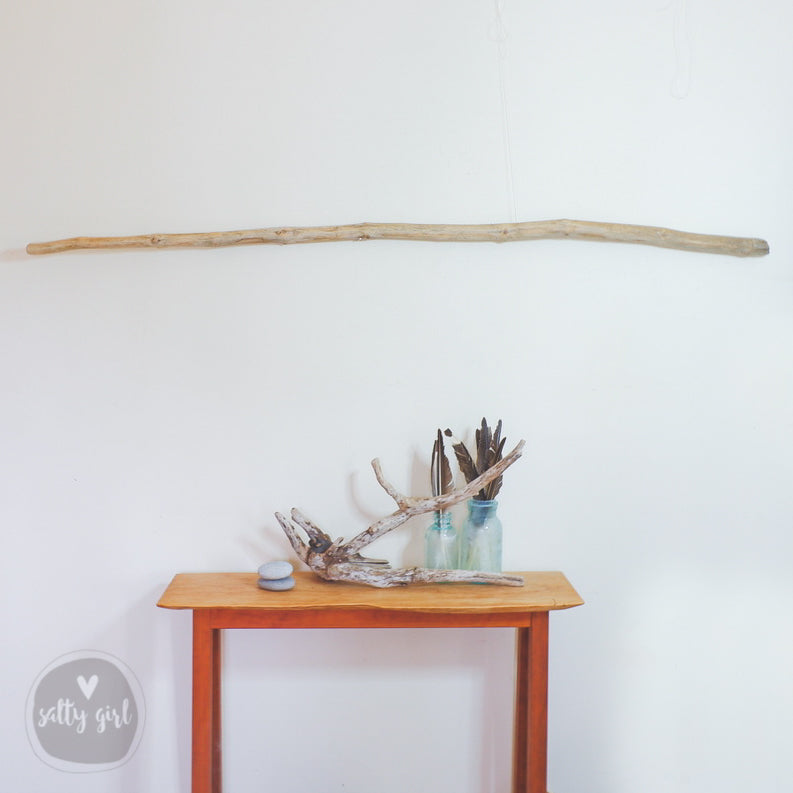 Extra Long Curtain Rods (9-12 FT) – Handcrafted Driftwood Rods for Coastal Window Treatment