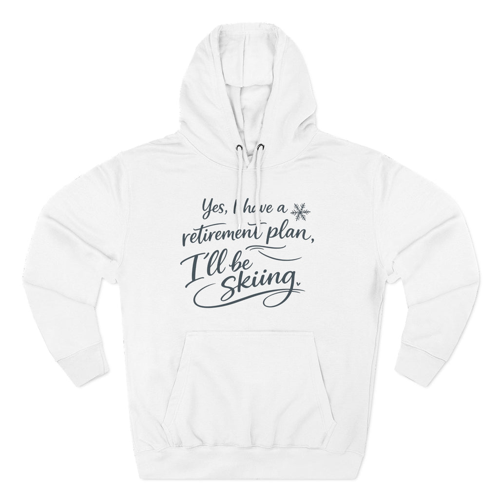 Retirement Plan Hoodie - Lightweight Cotton Hoodie With Classic Crew Neckline