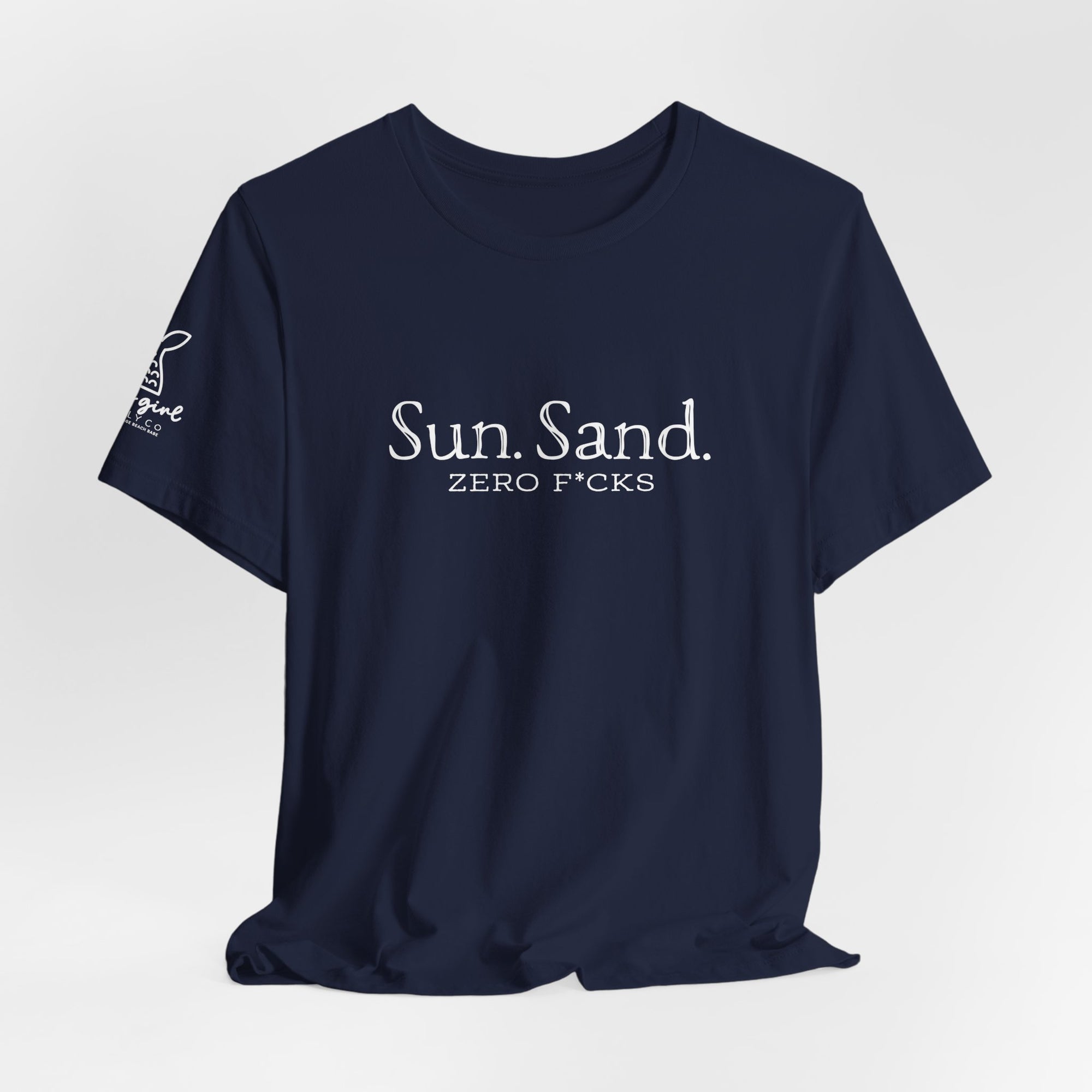 Women's Beach Shirt - Sun Sand Zero F*cks Tee | Soft Cotton, Relaxed Fit