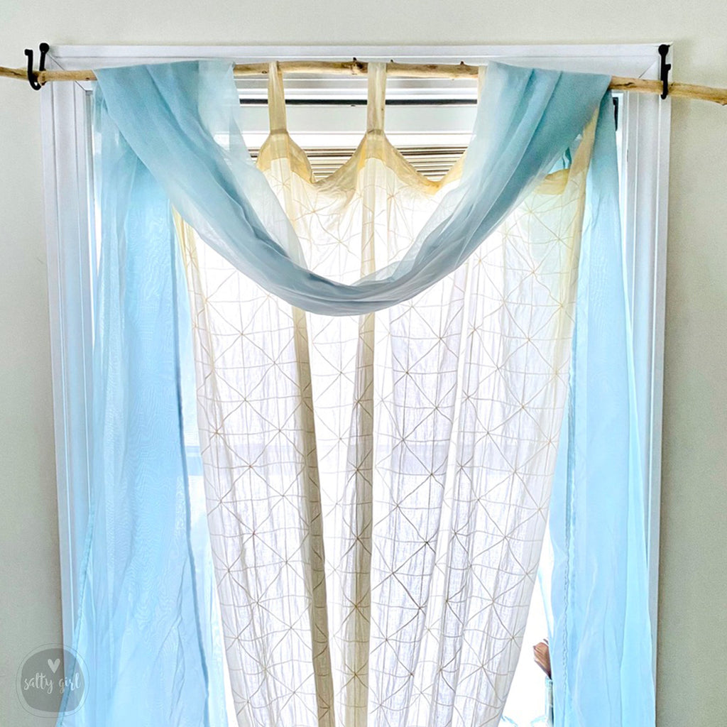 Long Driftwood Branch Curtain Rod 6 FT - 8 FT" for Wall Hangings & Macrame too!