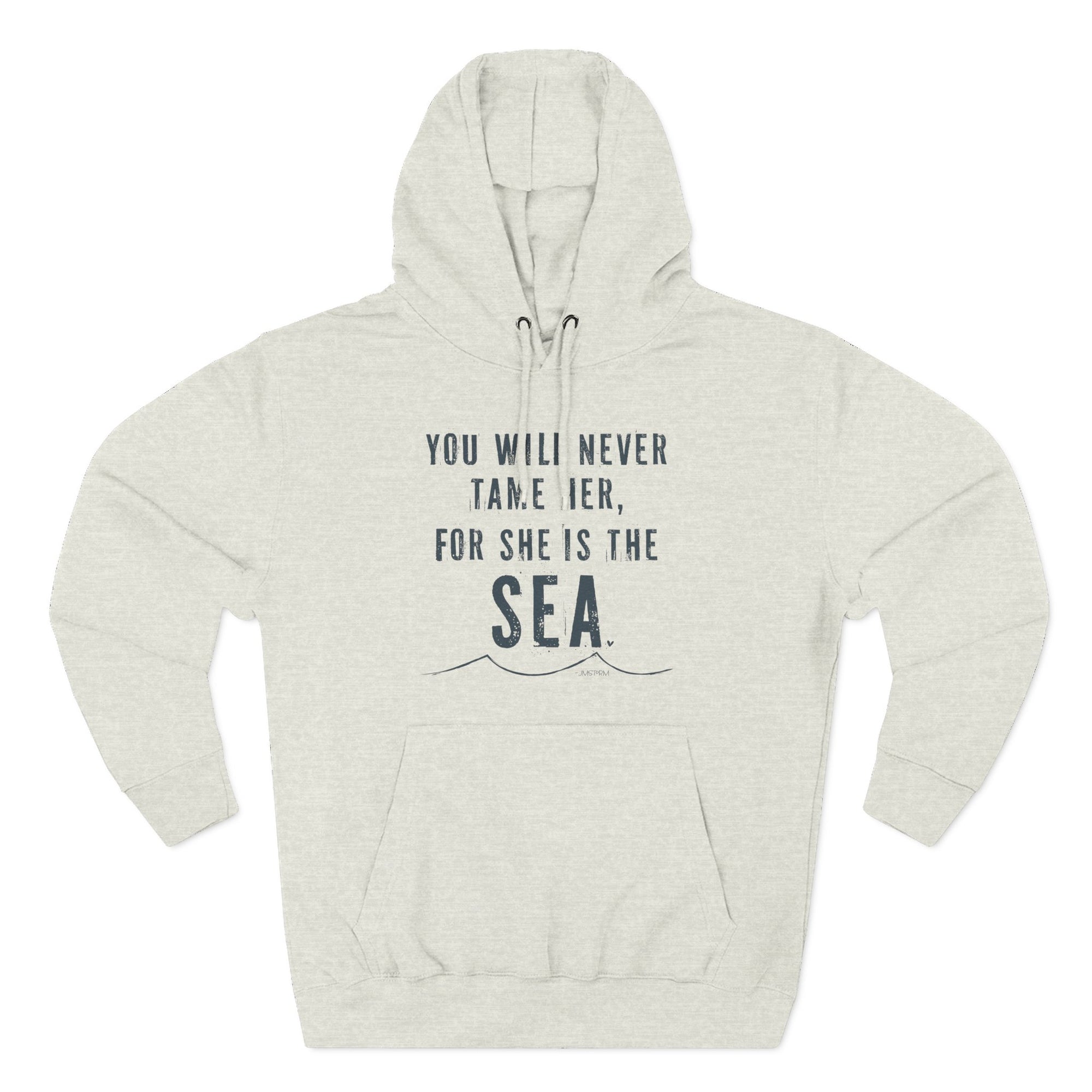 Cozy Coastal Fleece Hoodie – Inspirational Coastal Quote Hoodie With Adjustable Hood & Kangaroo Pocket