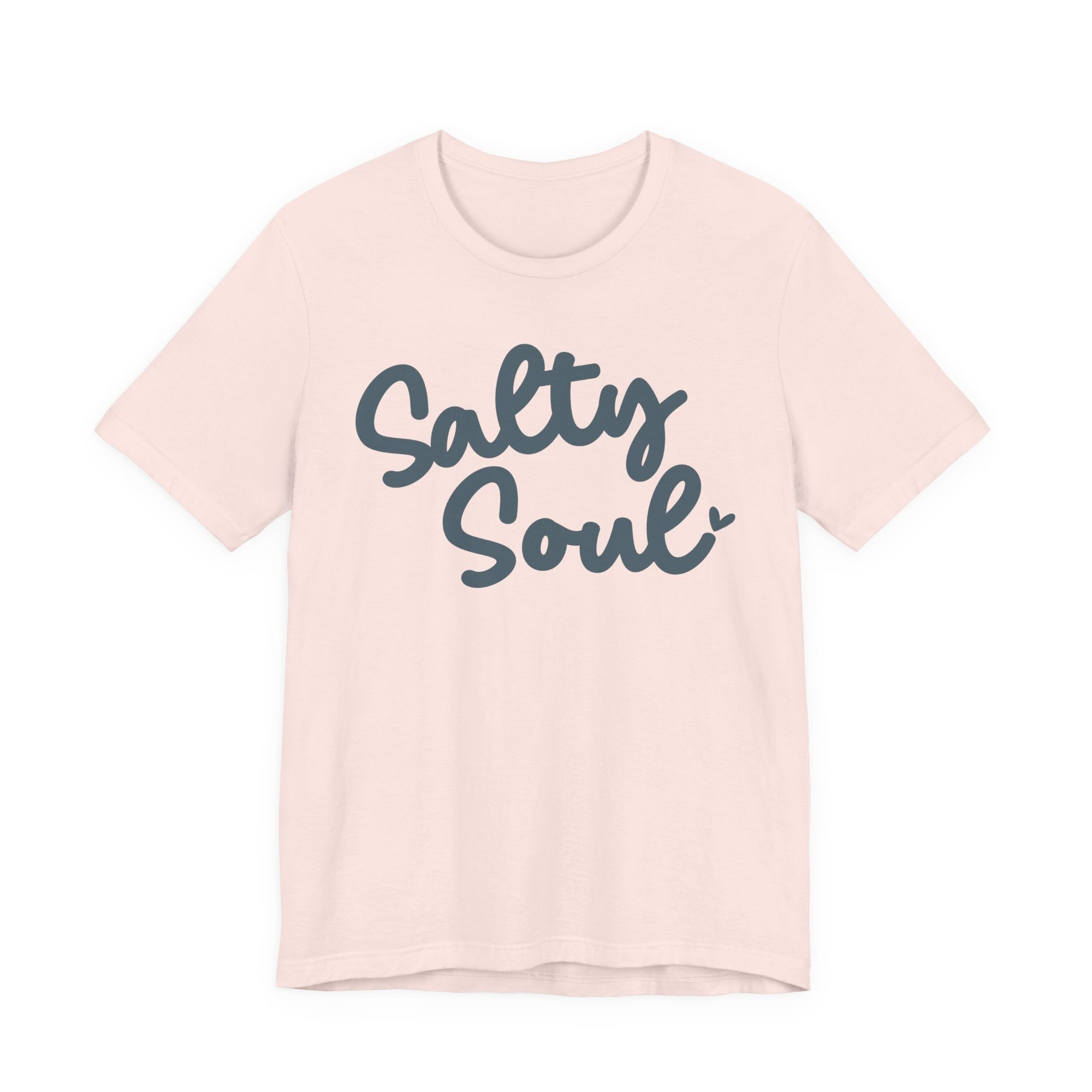 Breathable Salty Soul Cotton T Shirt – Lightweight Summer Casual Tee With Crew Neck