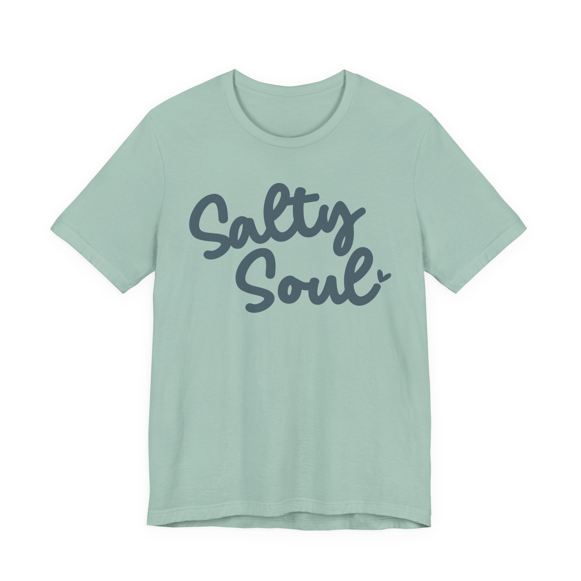 Breathable Salty Soul Cotton T Shirt – Lightweight Summer Casual Tee With Crew Neck