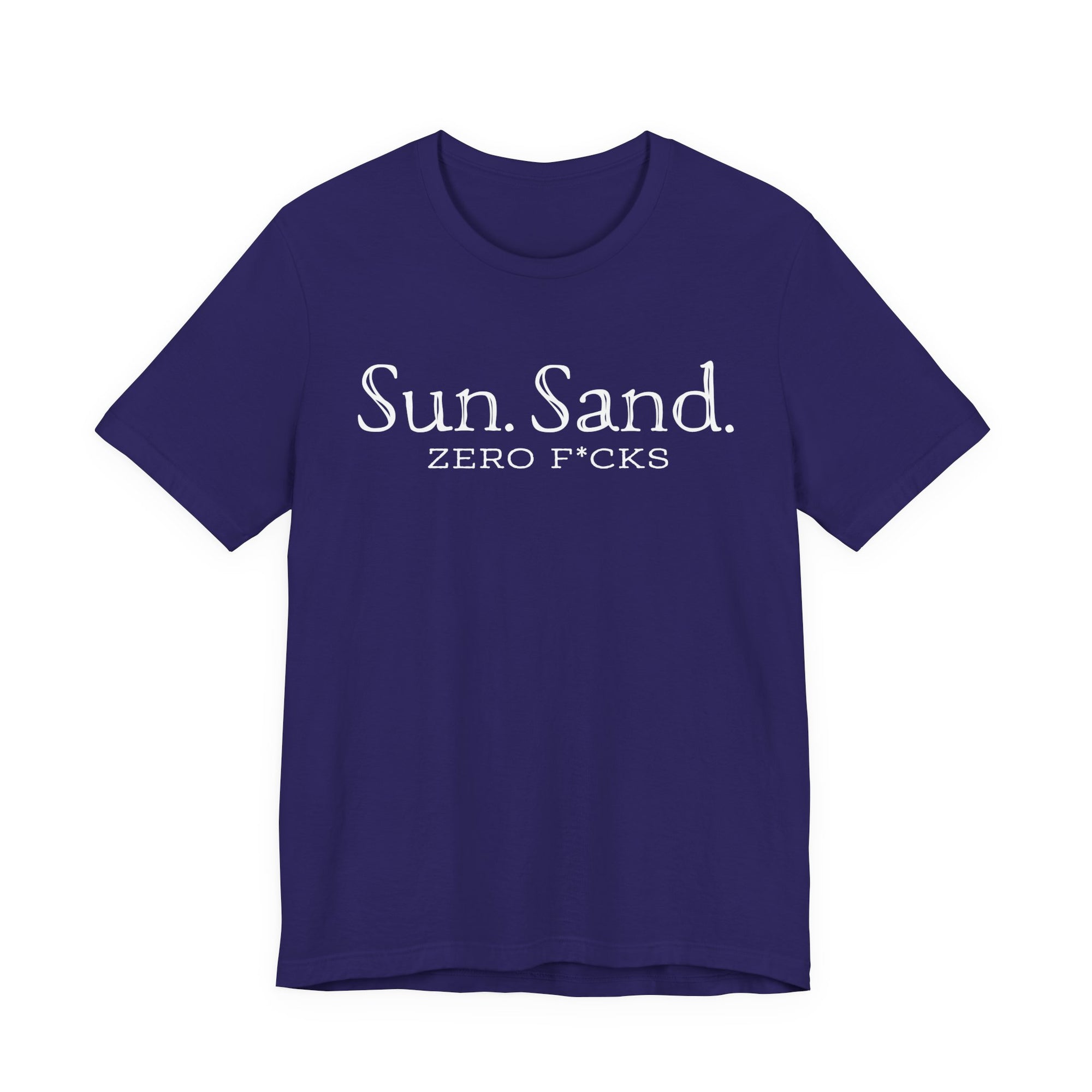 Sun Sand Zero F*cks Women’s Beach Graphic Tee – Premium Soft Cotton Relaxed Fit