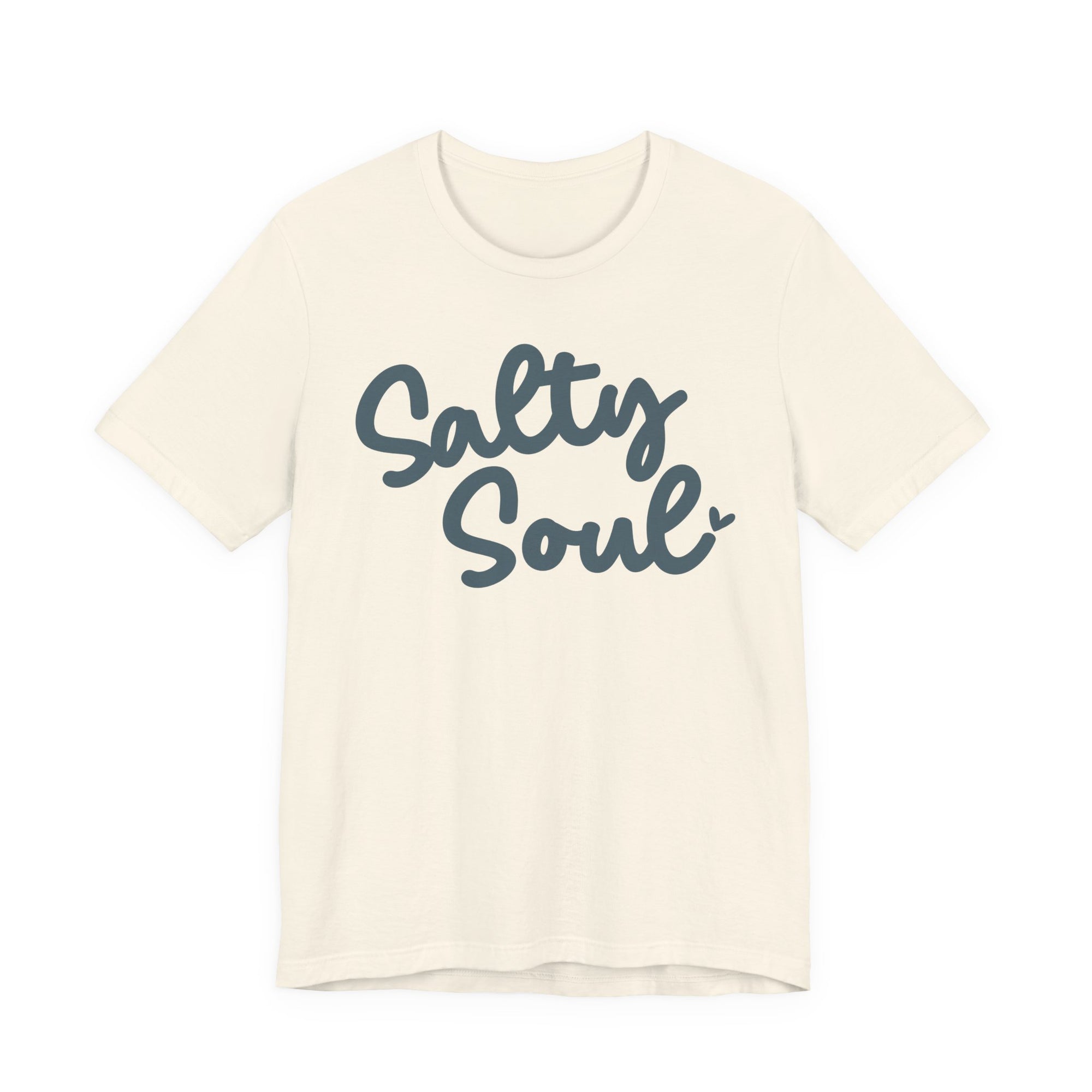 Breathable Salty Soul Cotton T Shirt – Lightweight Summer Casual Tee With Crew Neck