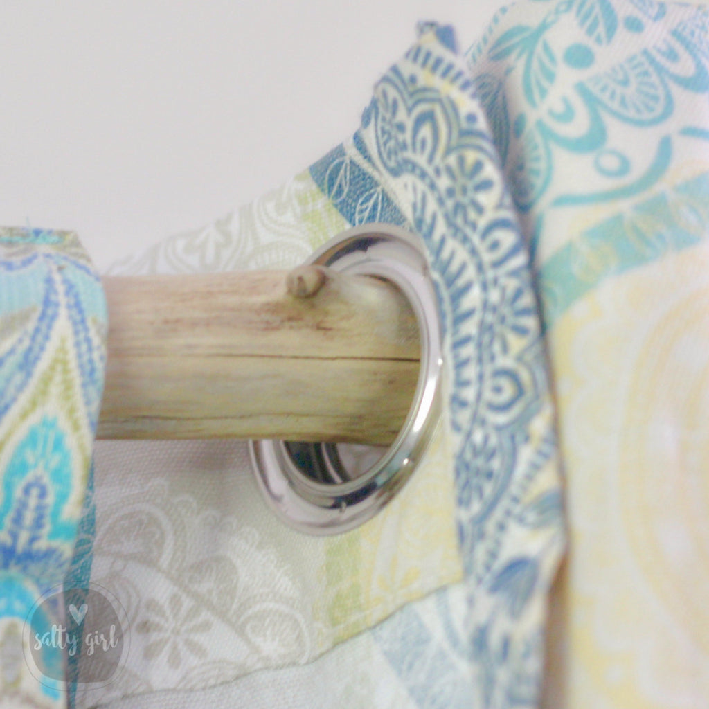 Extra Long Curtain Rods (9-12 FT) – Handcrafted Driftwood Rods for Coastal Window Treatment