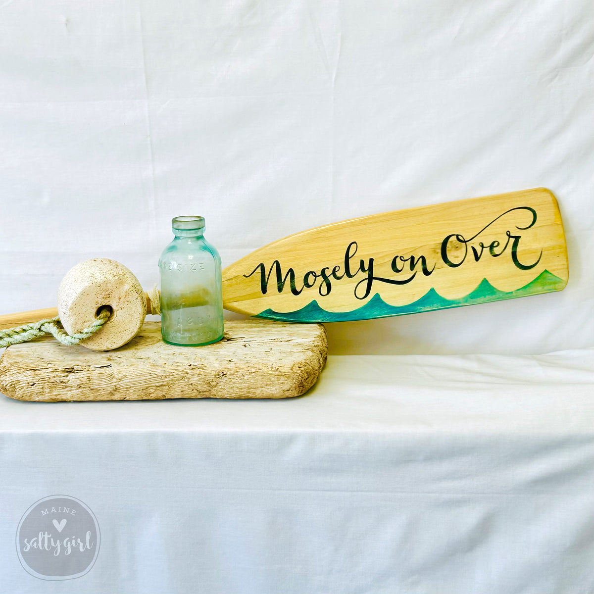 Custom Hand Painted Canoe Paddle with Graphics 5 FT