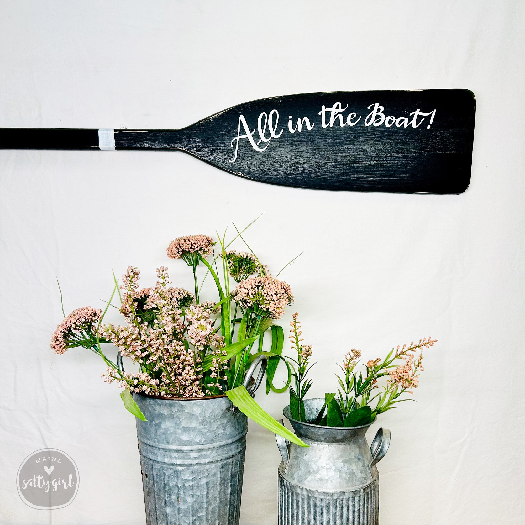 Custom Hand Painted Boat Paddle - Nautical Wall Art
