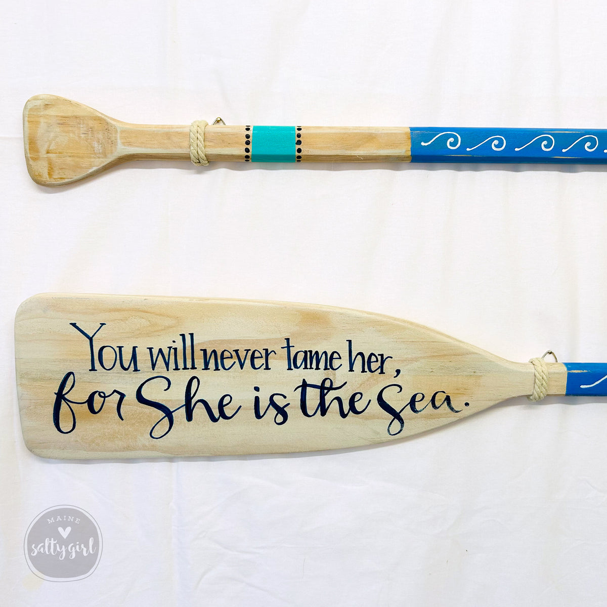 Custom Hand Painted Canoe Paddle with Graphics 5 FT