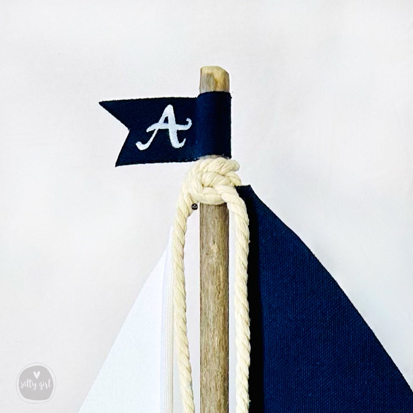 Driftwood Sailboat Topper with initials