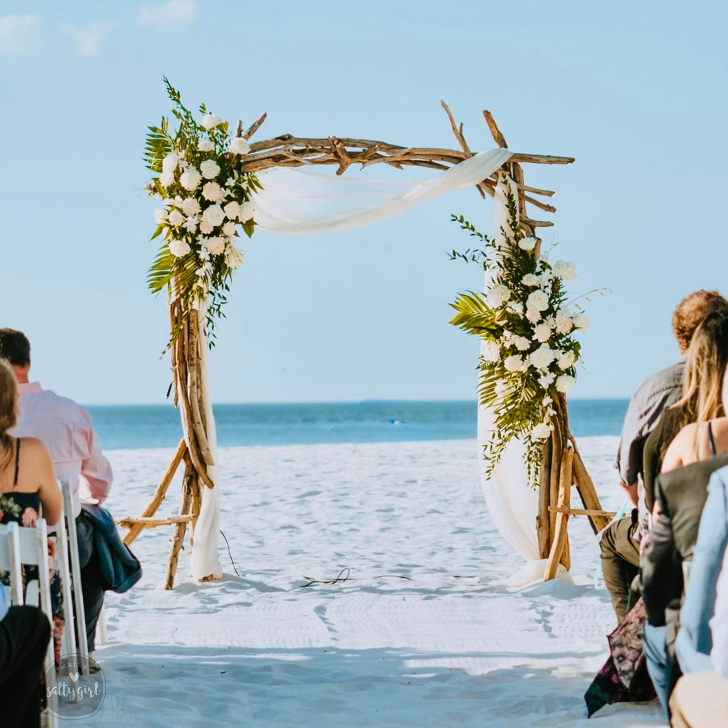 Rustic Driftwood Arch - Versatile & Portable Wedding Decor - Beach Ceremony Arbor