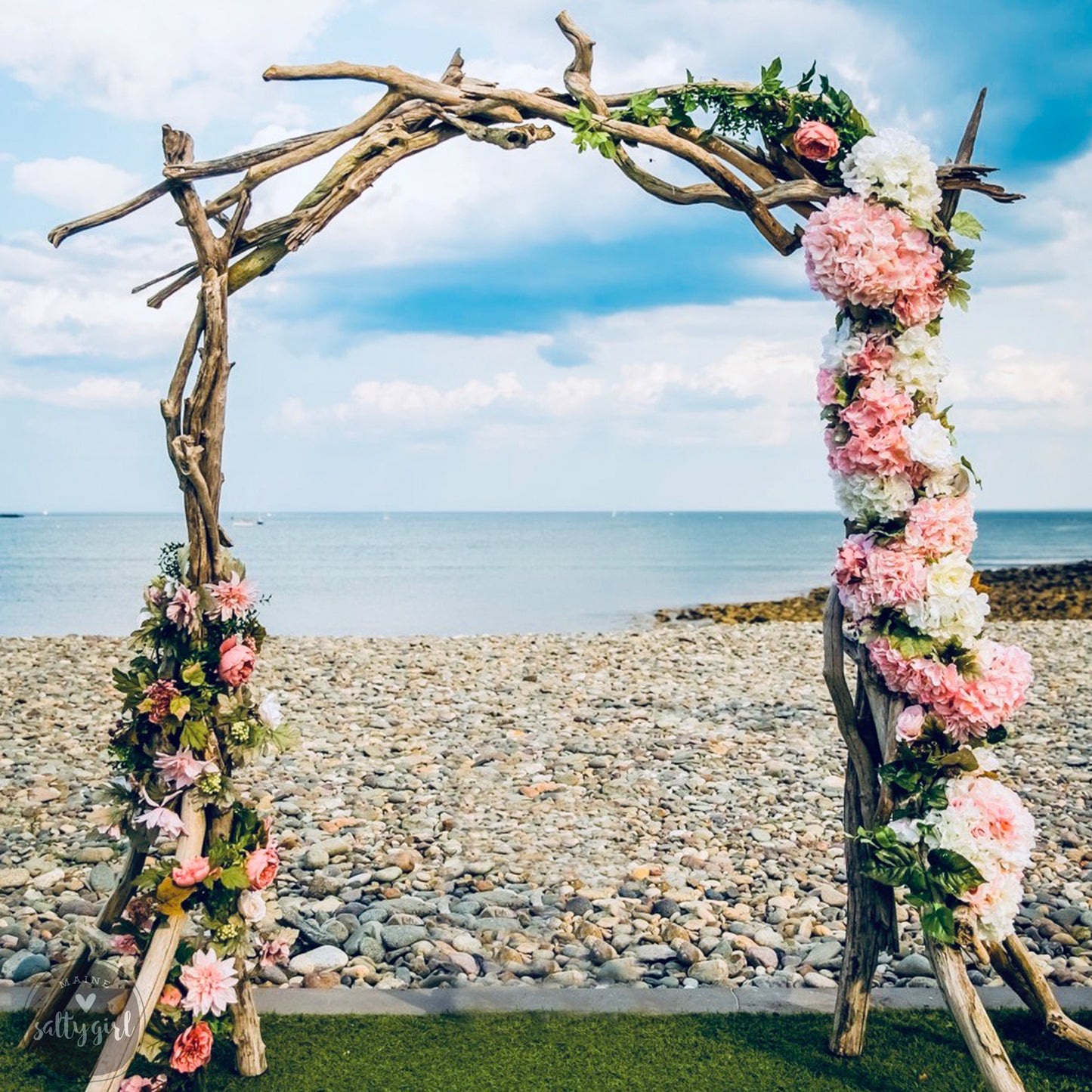 Rustic Driftwood Arch - Versatile & Portable Wedding Decor - Beach Ceremony Arbor