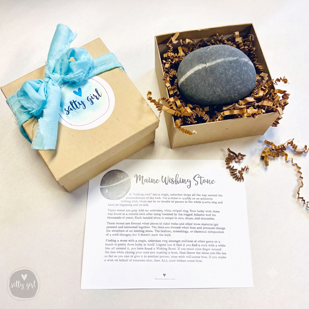 Wishing Stone Gift - 2.5-5" Lucky Maine Wish Rock