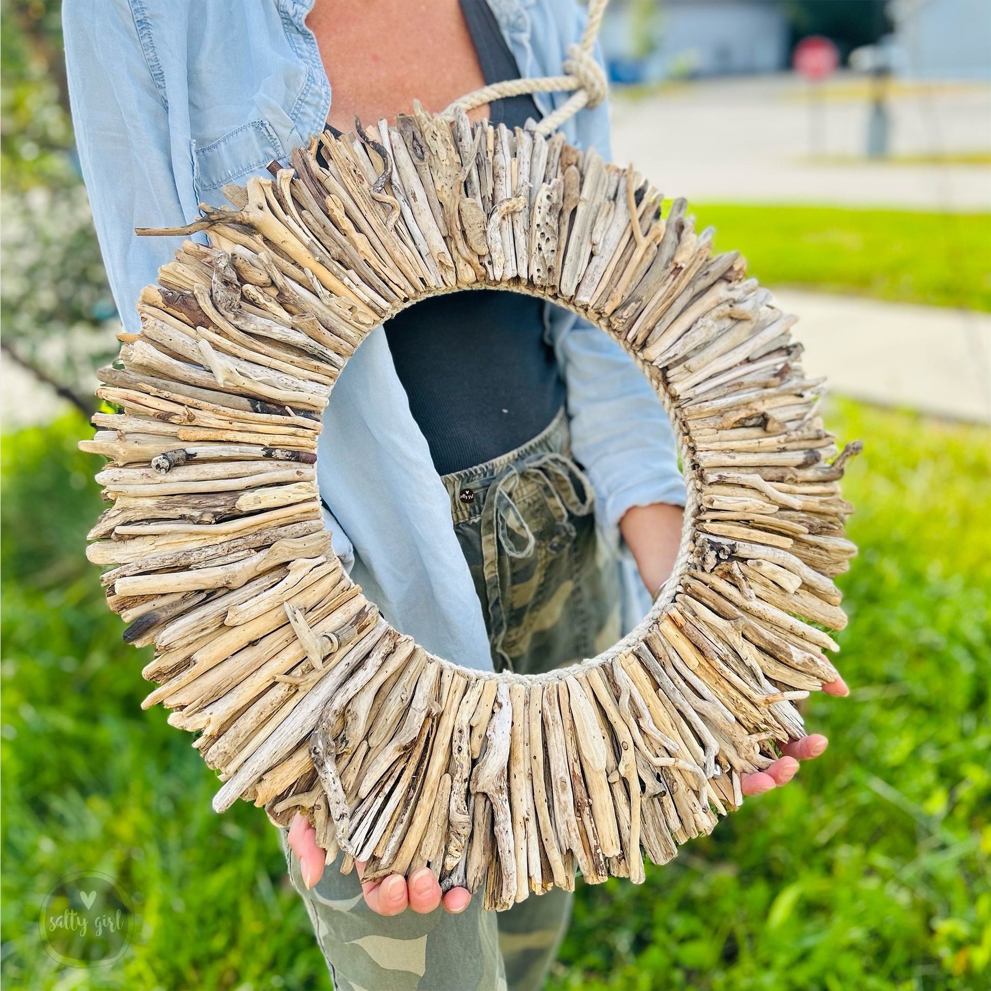 Natural Driftwood Wreath Wall Art