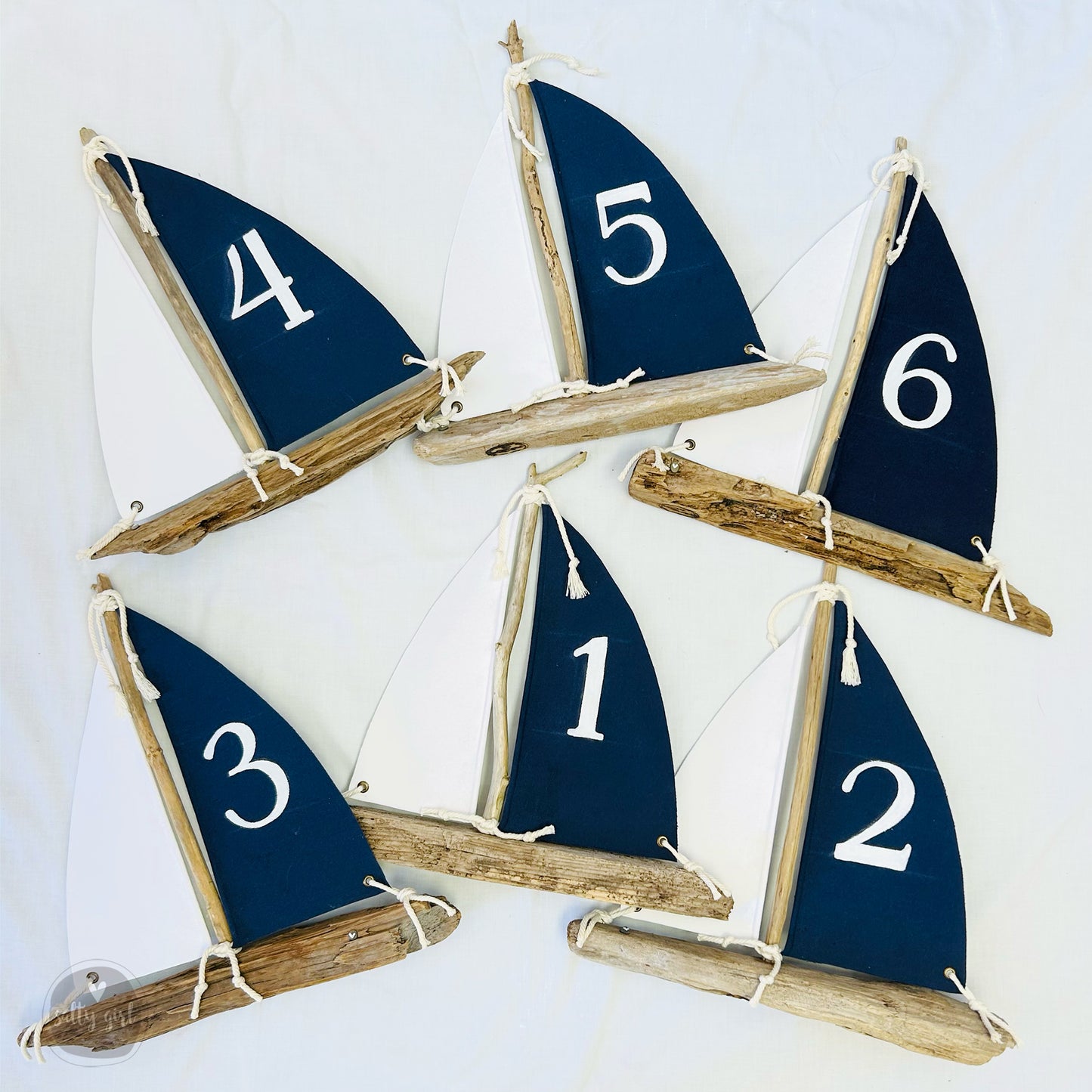Driftwood Sailboats 16"  - 6 Sailboat Event Centerpieces