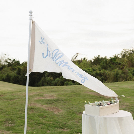 Custom Wedding Pennant Flag – Personalized 16"x36"