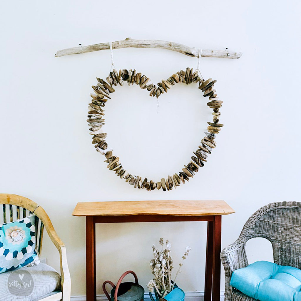 Driftwood Heart Wall Hanging - 4 Sizes 18-42"