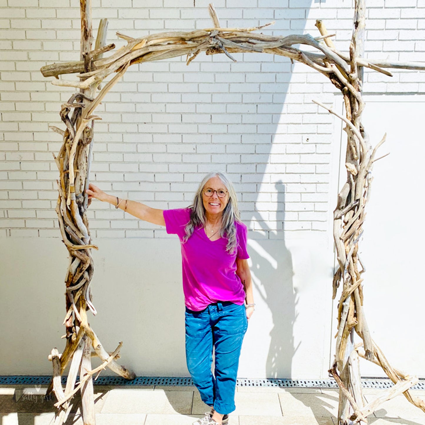 Rustic Driftwood Arch - Versatile & Portable Wedding Decor - Beach Ceremony Arbor