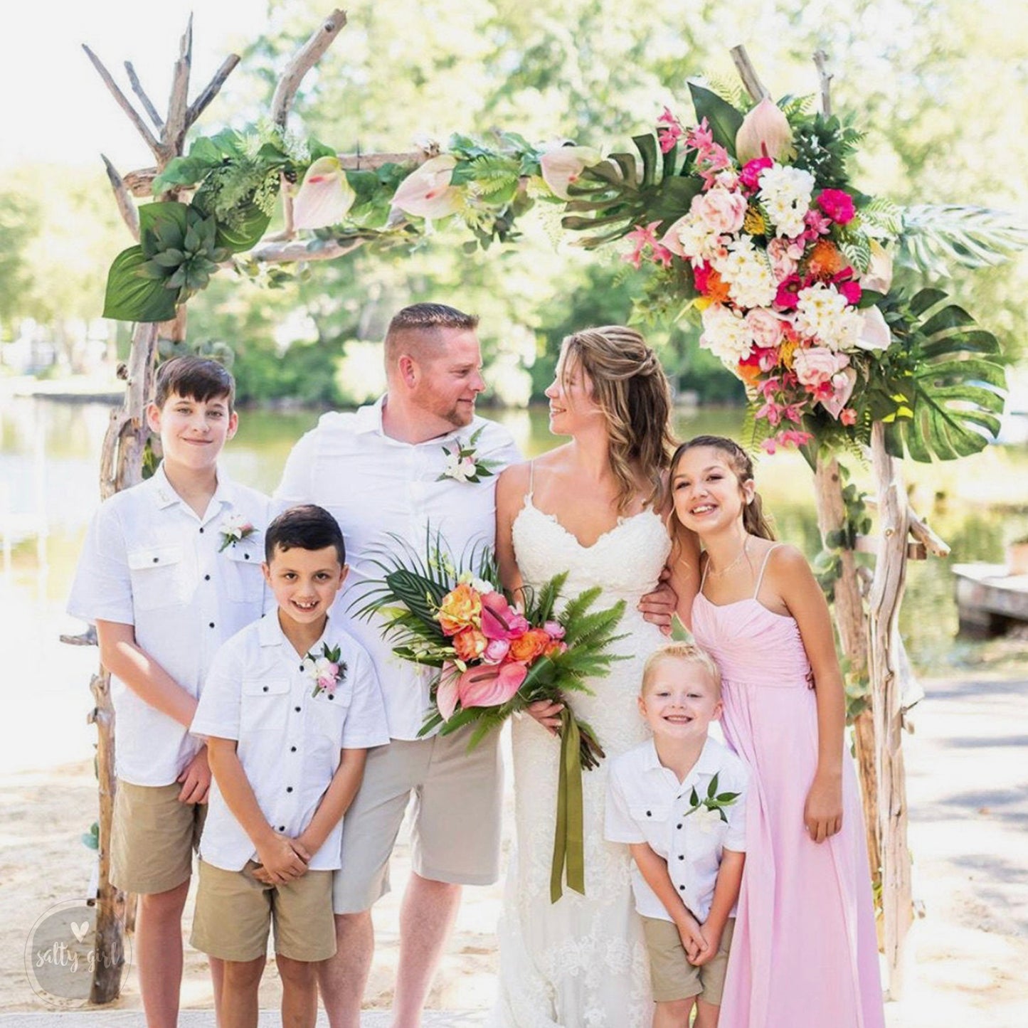 Rustic Driftwood Arch - Versatile & Portable Wedding Decor - Beach Ceremony Arbor