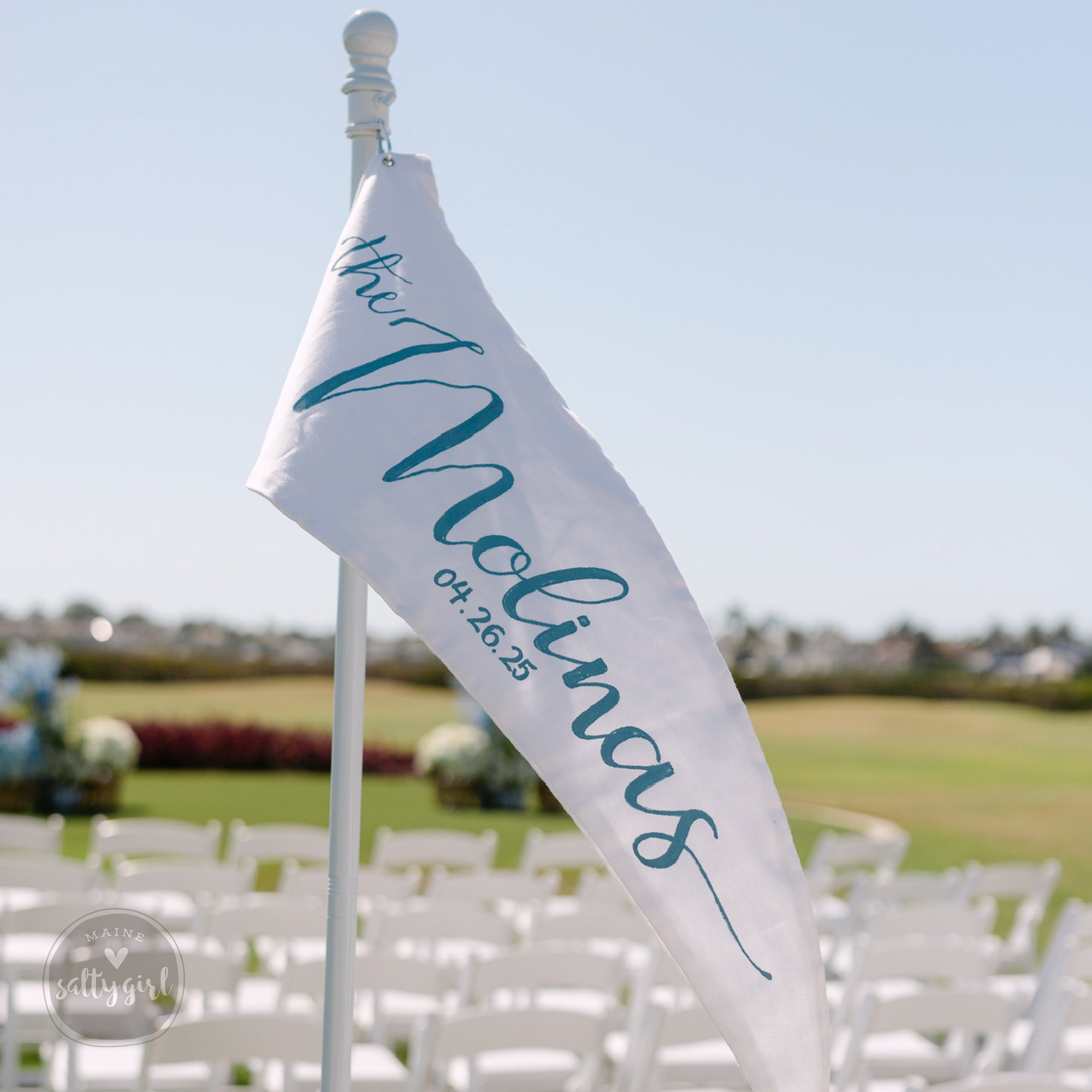 Custom Wedding Pennant – 36" Personalized Wedding Banner